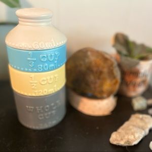 Ceramic Milk Jug Stacking Measuring Cups